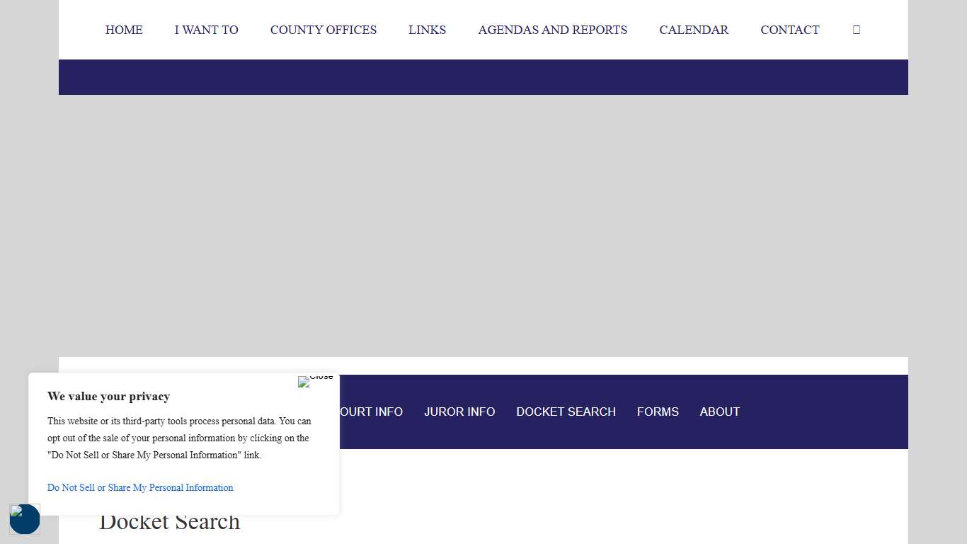 Docket Search – Anderson County, Tennessee